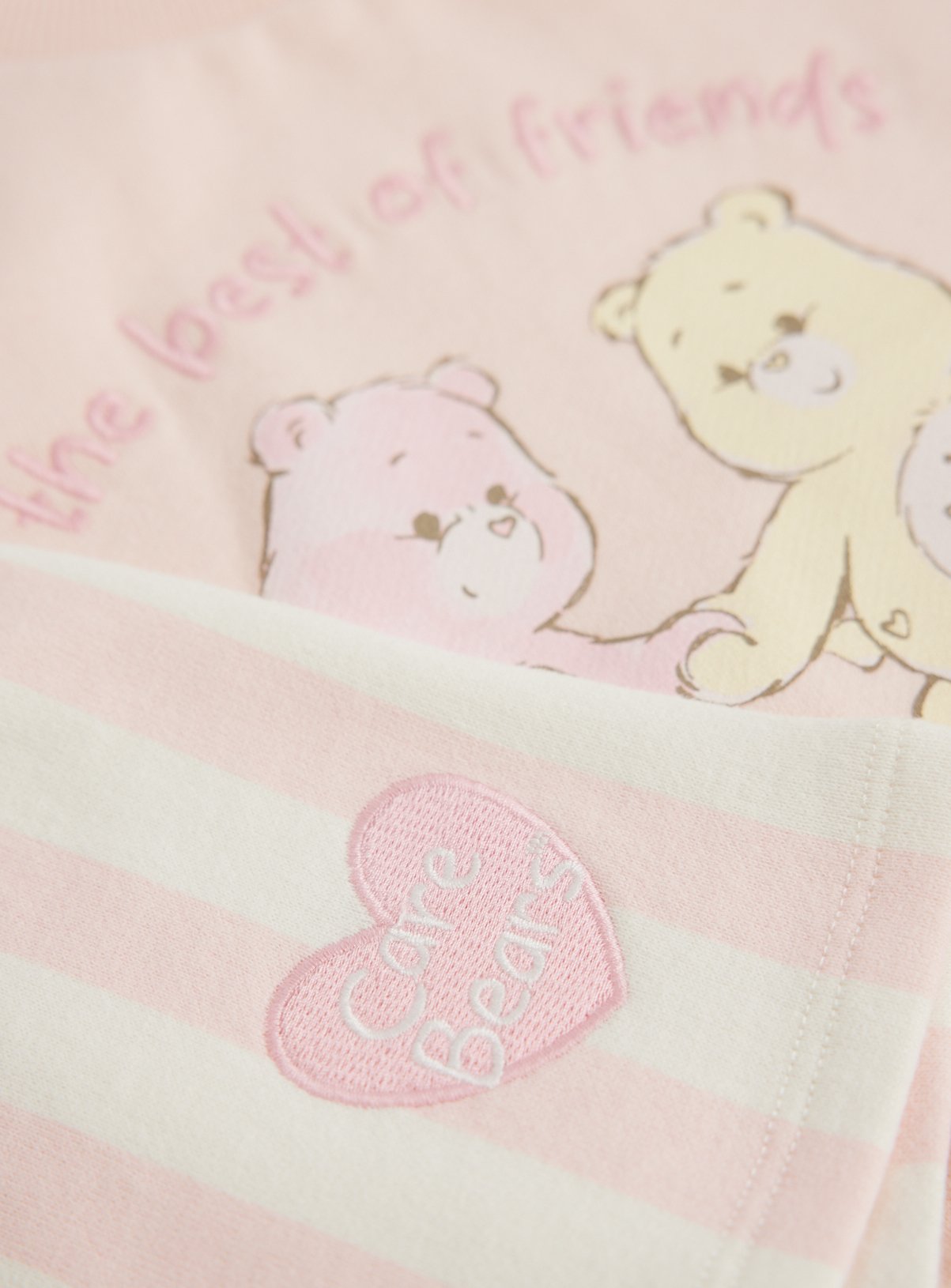 Pink Care Bears Sweatshirt & Shorts Set Up to 3 mths - Image 2 thumbnail